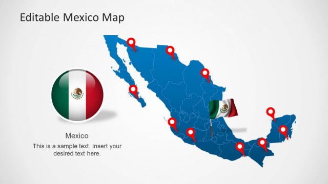 Editable Mexico Map Template for PowerPoint