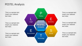 PESTEL Honeycomb Structure Design for PowerPoint