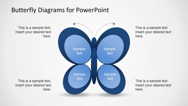 Creative Butterfly Diagrams for PowerPoint