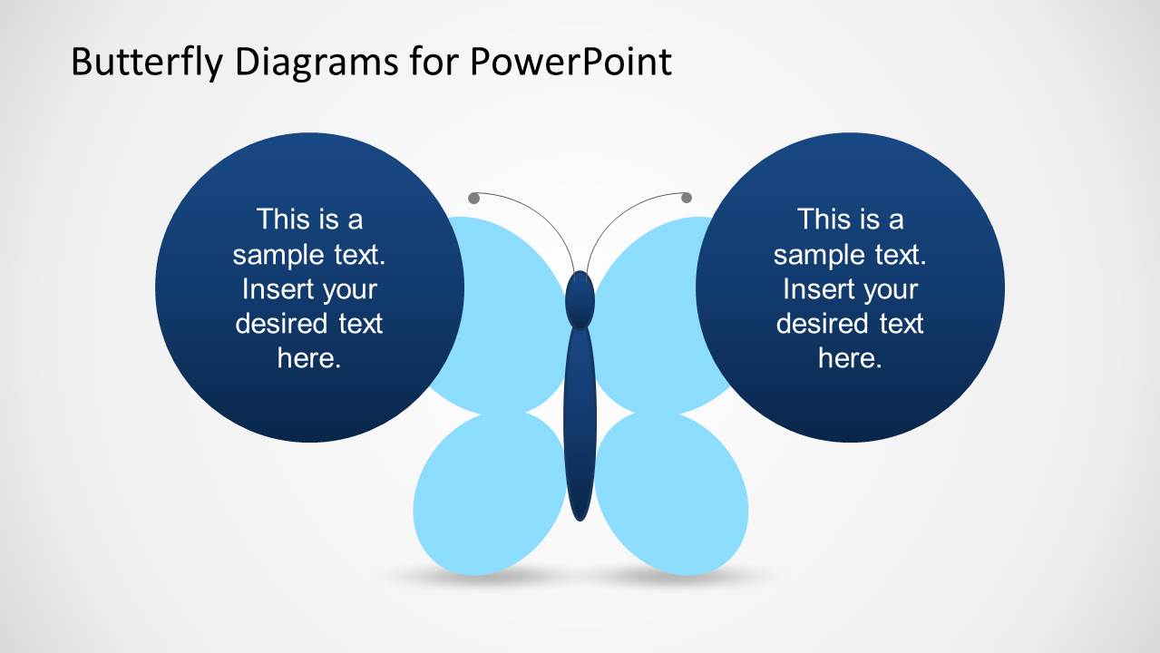 Creative Butterfly Diagrams for PowerPoint - SlideModel