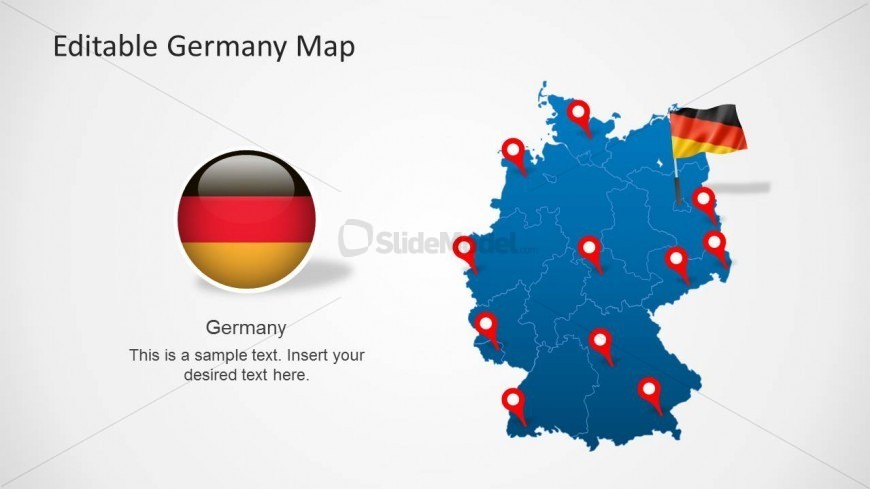 PowerPoint Map of Germany