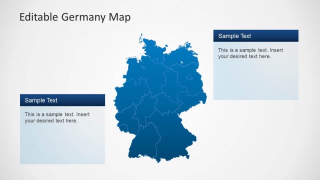 Editable Germany PPT Map