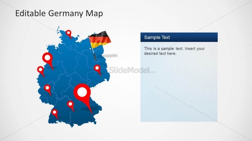 PPT Template of Germany Map