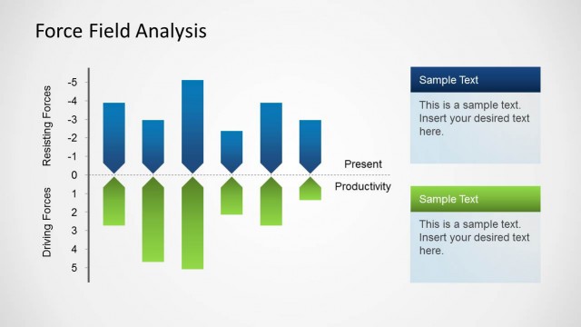 Simple Force Field Analysis PowerPoint Template