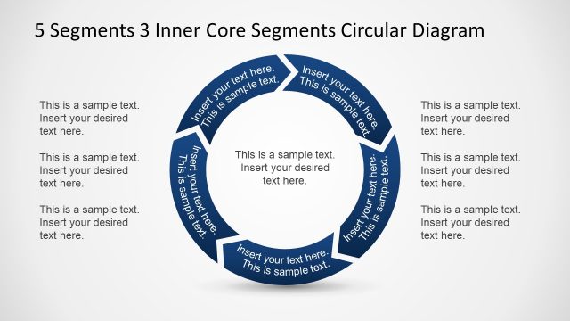 5-Step Process Presentation Diagram for PPT