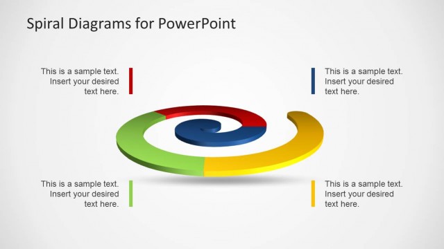 Colorful Spiral Diagrams for PowerPoint