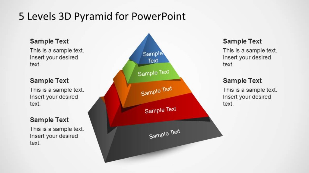 3D Pyramid Template for PowerPoint with 5 Levels - SlideModel