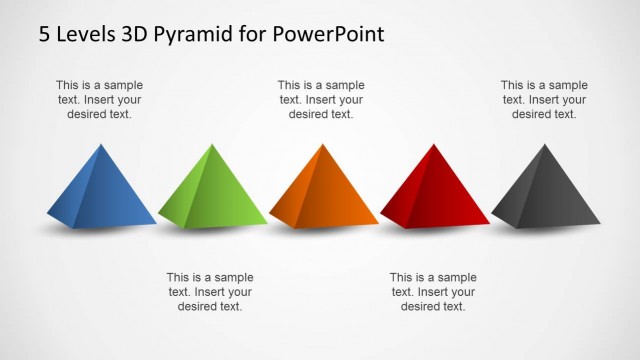 5 3D Pyramid Shapes for PowerPoint