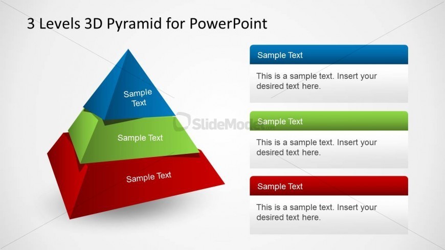 3D Pyramid Design Template for PowerPoint
