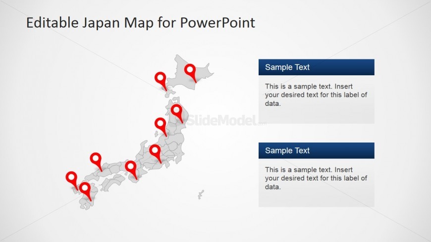 PPT Template of Japan Map