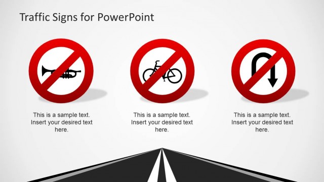 Negation PowerPoint Traffic Signs Cipart