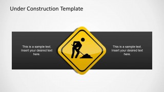 People Working Sign Template for PowerPoint