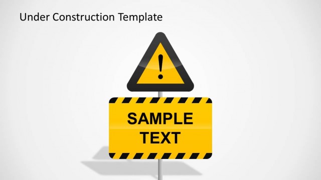 Under Construction Yellow Warning Signs