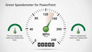 Green Speedometer PowerPoint Slide Design