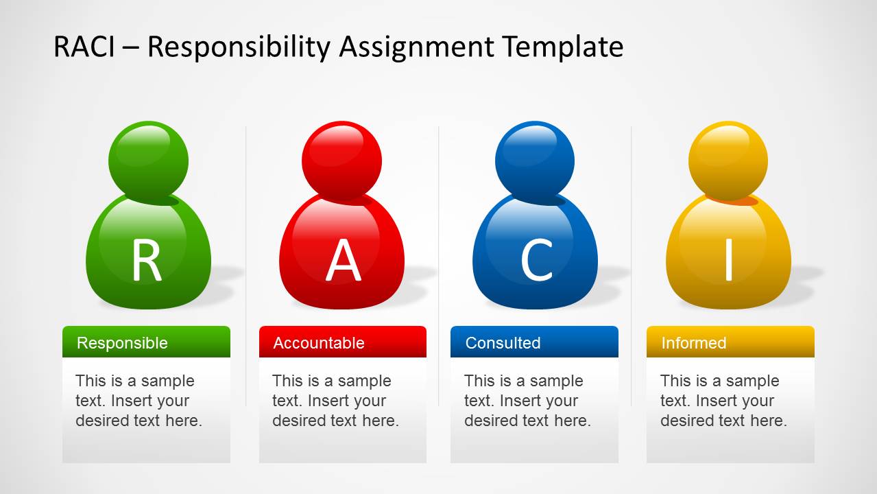 RACI Template for PowerPoint with Avatars
