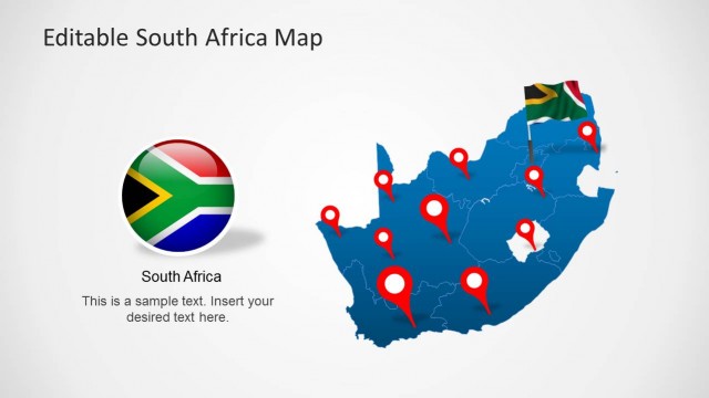 South Africa Map Template for PowerPoint