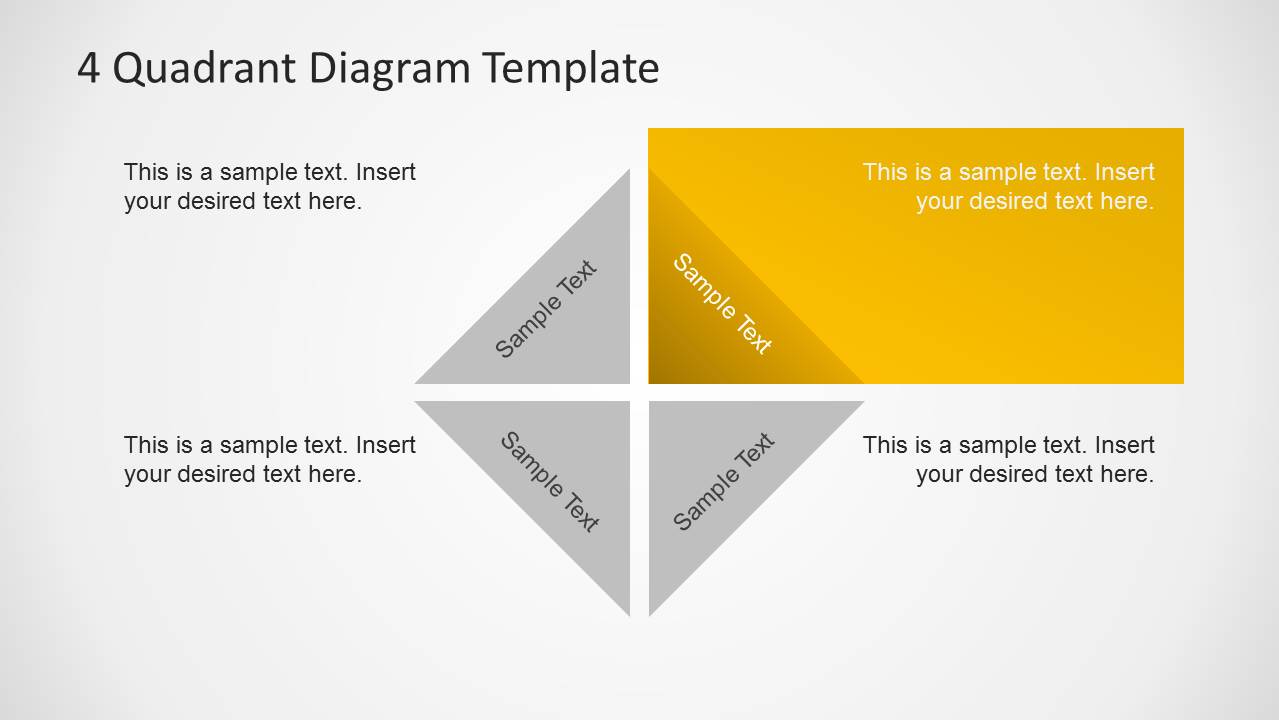 4 Quadrants Diagram Template for PowerPoint SlideModel