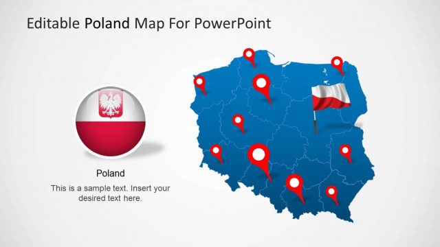 Editable Poland Map Template for PowerPoint
