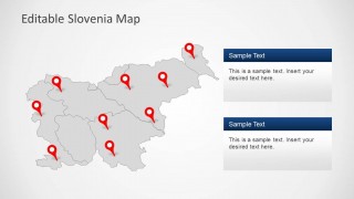 Editable Slovenia Map Template For PowerPoint - SlideModel