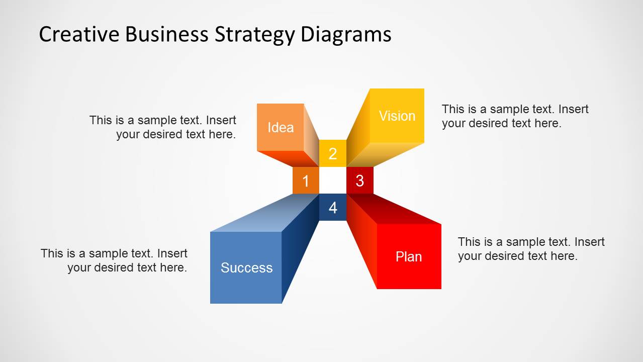 Creative Business Strategy Diagram for PowerPoint - SlideModel