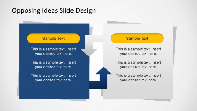 Opposing Ideas Slides Template for PowerPoint