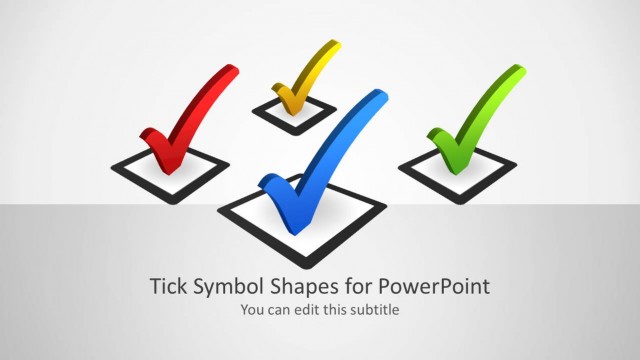 Tick Symbol Shapes for PowerPoint