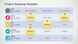 Roadmap Table Design for PowerPoint