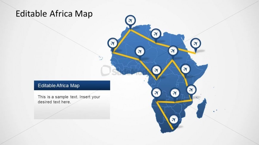 Editable PowerPoint Map of Africa