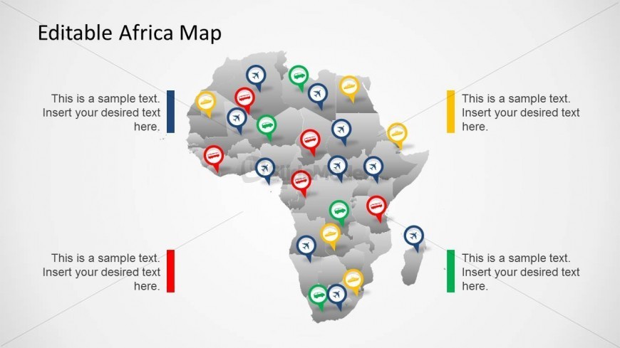 PowerPoint Template of Africa Continent