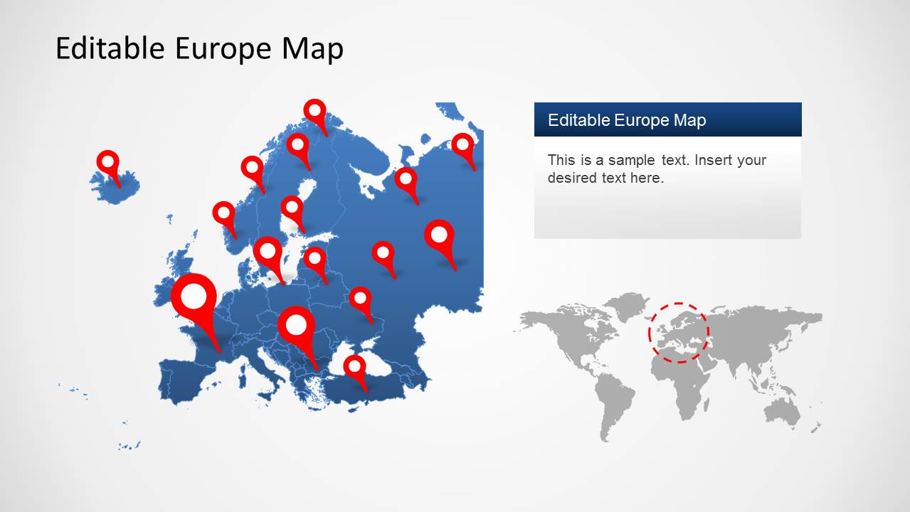 PowerPoint Map of Europe