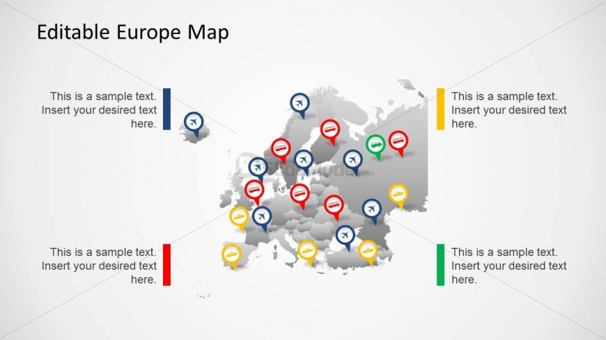Editable PowerPoint Europe Map
