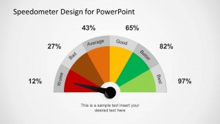 Colorful Gauge Design for PowerPoint
