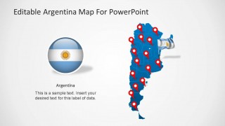 Fillable Argentina Map Slide Design