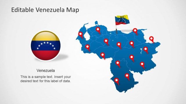 Venezuela Map Template for PowerPoint