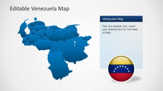 Venezuela Map Template Slide for PowerPoint