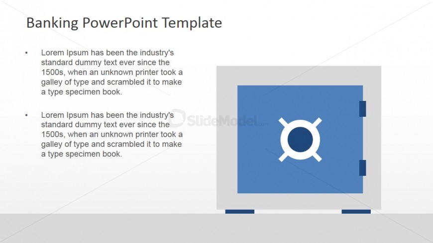 Bank Safe Box PowerPoint Slide
