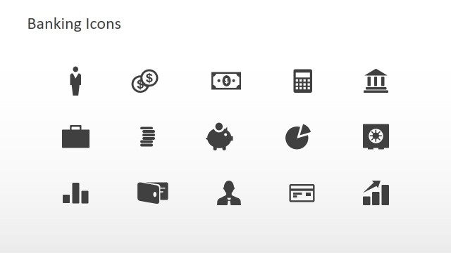 Banking Icons PowerPoint Slide