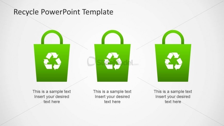 Recycle Bag Clipart for PowerPoint