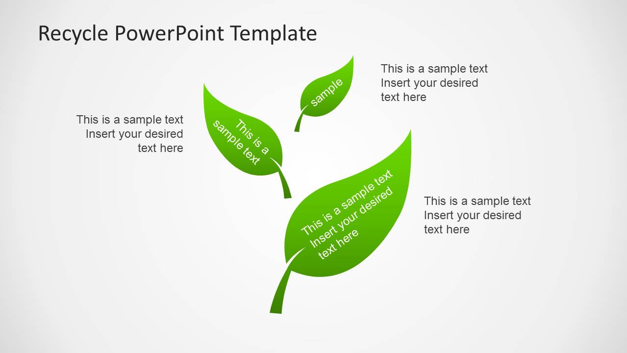 Eco Friendly PowerPoint Template with Recycle Icons - SlideModel