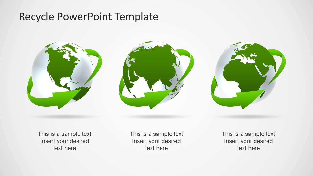 Eco Friendly PowerPoint Template with Recycle Icons - SlideModel