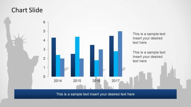Editable Data Driven Column Chart with New York Background