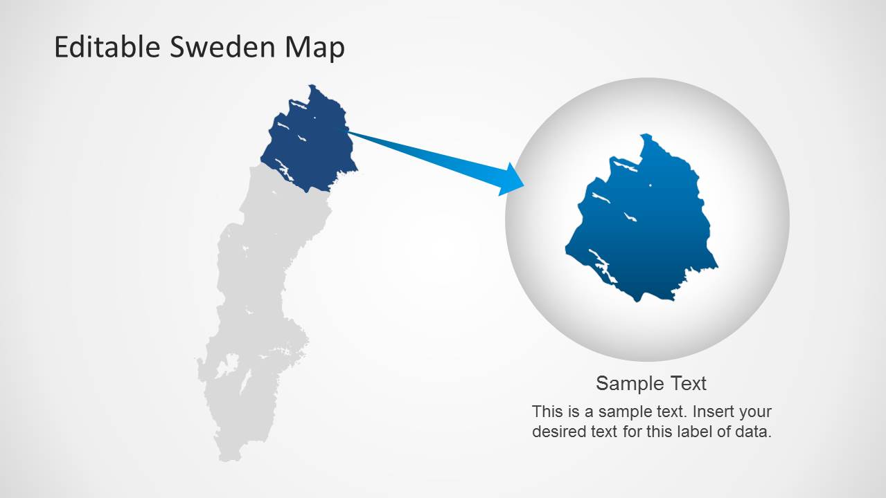 Sweden Map Template For PowerPoint - SlideModel