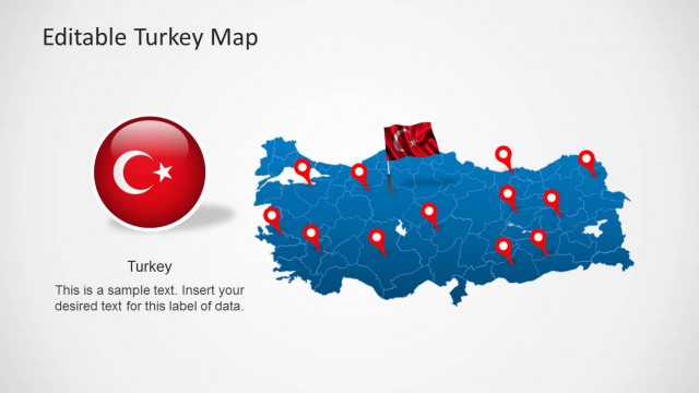 Turkey Map Template for PowerPoint