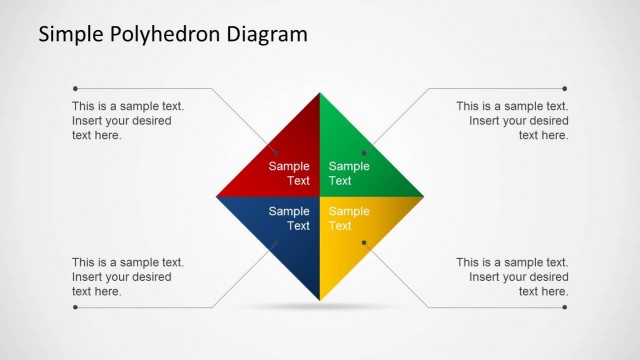 Simple Polyhedron Diagram for PowerPoint