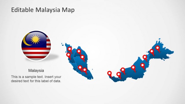 Malaysia Map Template for PowerPoint