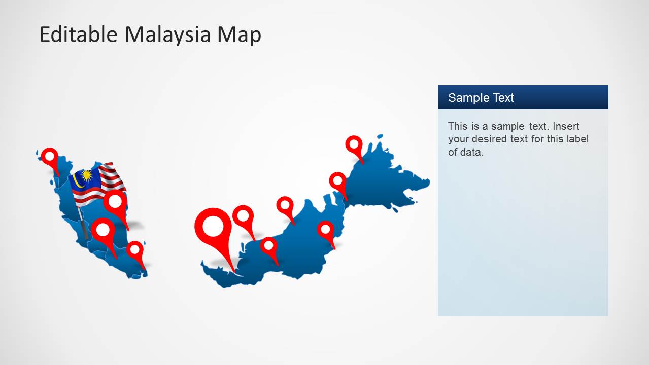 Malaysia Map Template For PowerPoint - SlideModel