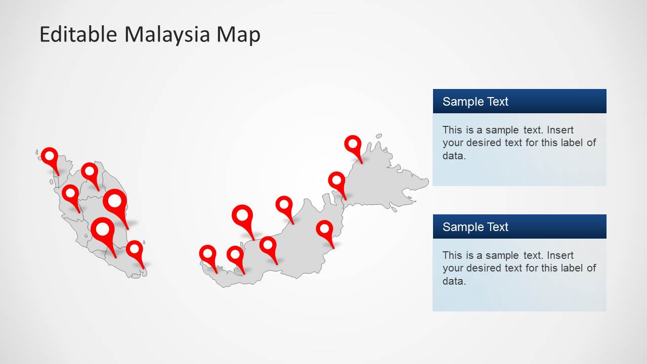 Malaysia Map Template for PowerPoint - SlideModel