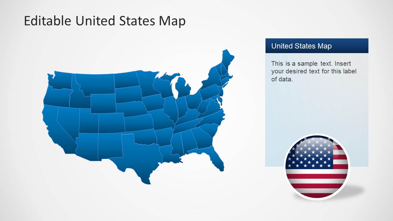 United States Map Template for PowerPoint - SlideModel