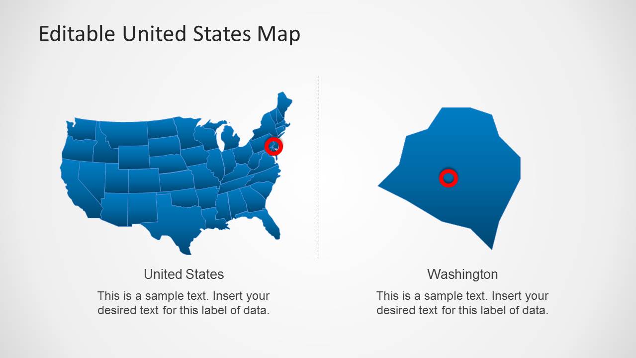 United States Map Template for PowerPoint - SlideModel