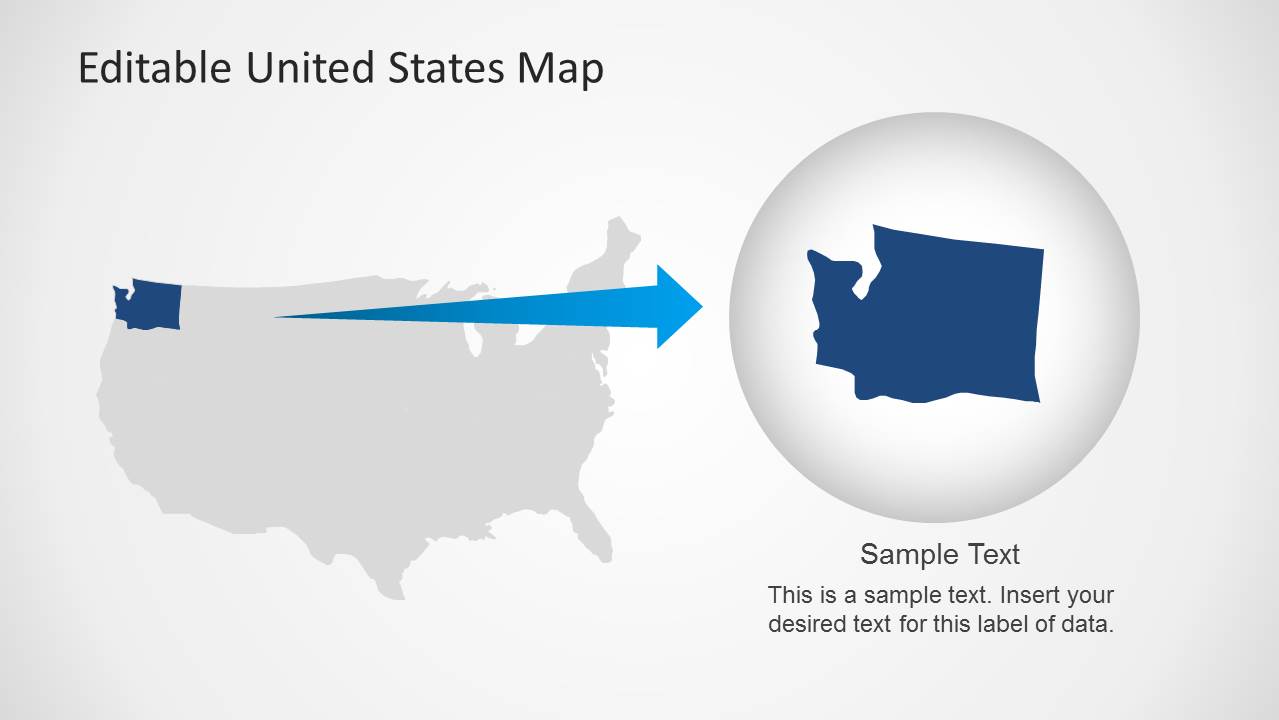 United States Map Template for PowerPoint - SlideModel